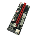 Newest Version • PCIE Riser 1X To 16X Powered riser • Ethereum Mining ETH • USB 3.0 •  Molex/6Pin/Sata •  60CM • HIGH STABILITY • (6Pcs) - UK Mining