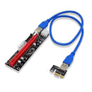 Newest Version • PCI-e Riser 1X To 16X Powered riser • Ethereum Mining ETH • USB 3.0 •  Molex/6Pin/Sata •  60CM • HIGH STABILITY • - UK Mining