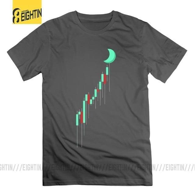 Crypto Candle to the MOON T Shirt • Men's - UK Mining