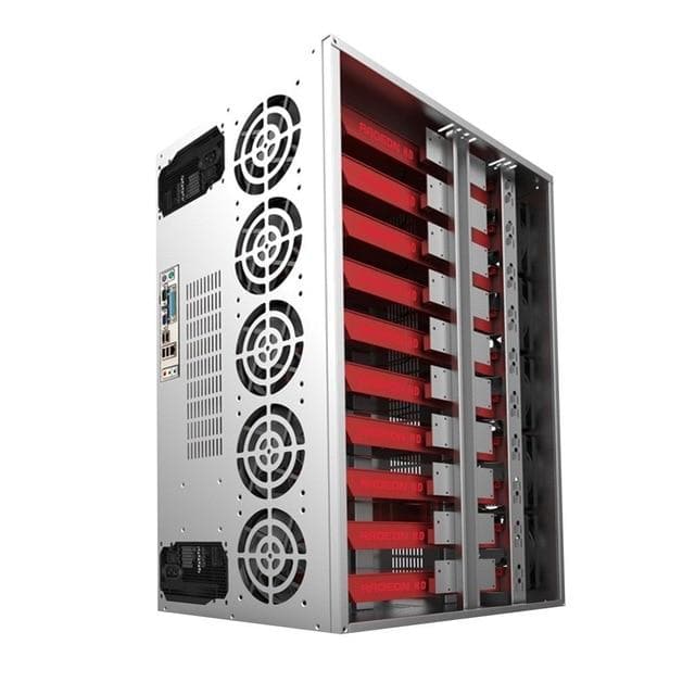 Crypto Coin Open Air Mining Frame • 12GPU Max • 10 120mm fan compatible - UK Mining