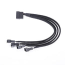 4-Pin Molex Male To 4x 3-Pin/4-Pin PWM Male - UK Mining