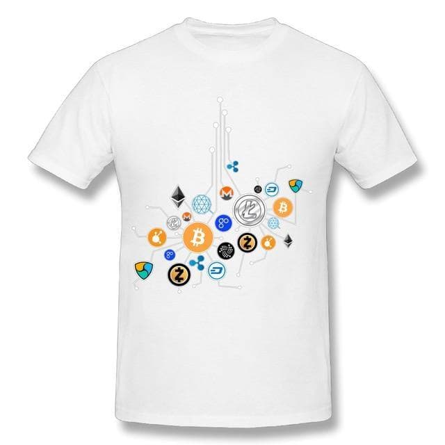 3D Print Ethereum, Bitcoin, Litecoin T Shirt • Men's - UK Mining